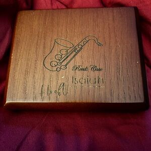 Wooden Saxophone Reed Case